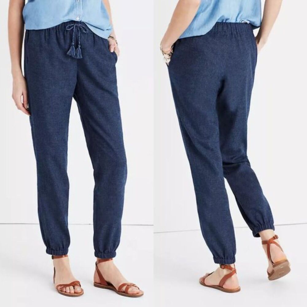 Madewell Shorewalk cover up linen blend pants size XS